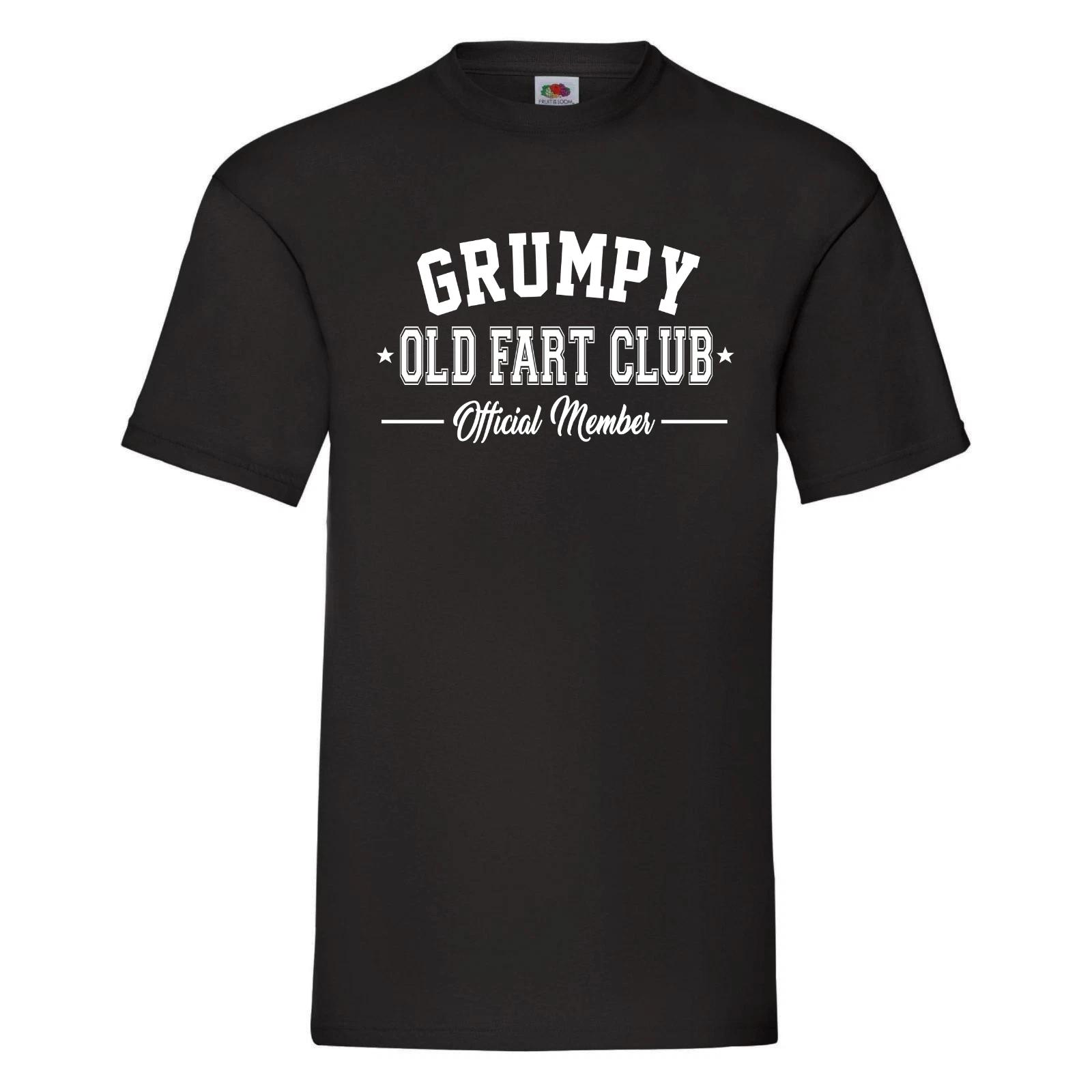 Grumpy Old Fart Club T-Shirt, Funny Joke TShirt for Retirement, Birthday XL