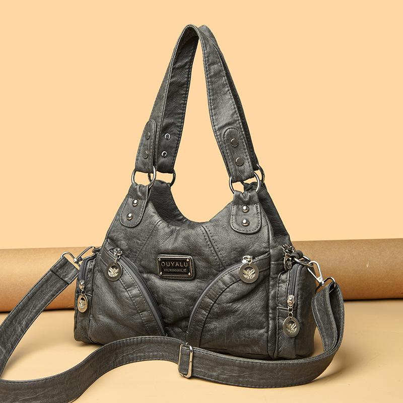 Truck Bag - Modische Damen-Umhängetasche aus weichem Leder