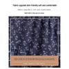 LANGSHA Women's Navy Floral High-Waist A-Line Long Skirt