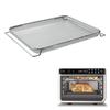 Iron Chrome Plating Grill Basket Nonstick Mesh Baking Net Air Fryer Tray Wire Rack Oven Replacement Accessories Rustproof