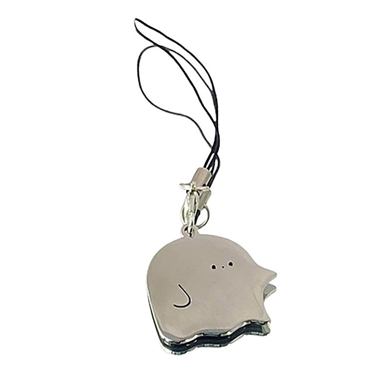 Lovely Metal Ghost Mobile Phone Lanyard Cute Ghost Phone Strap Cell Phone Chain Keychain For Halloween Gifts