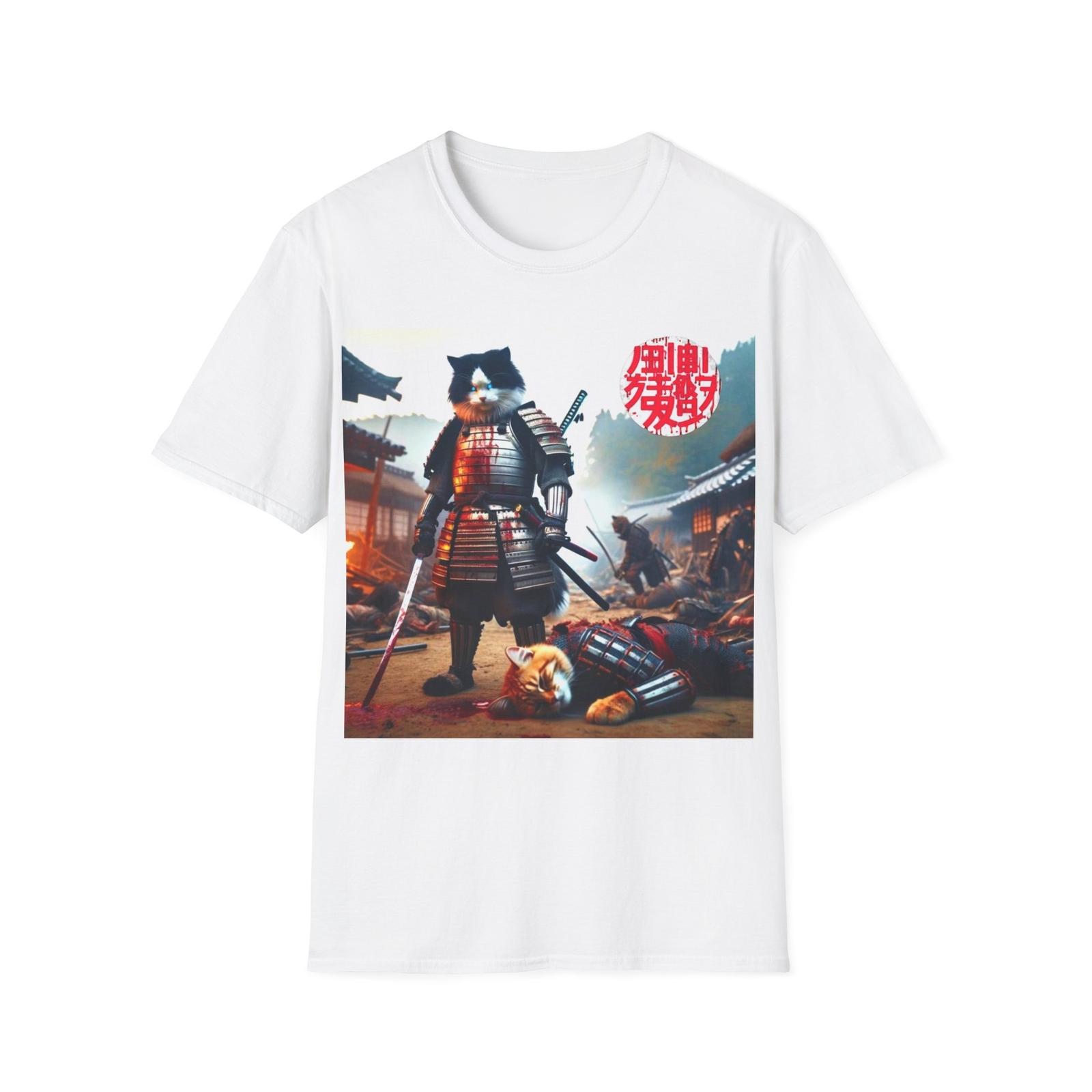 Samurai Kitty Cat T-shirt S