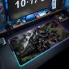 Train Mouse Pad RGB Gaming Mousepad Big LED Pad PC Desk Mat Luminous Mouse Pad Large Keyboard Mats Table Rug With Backlit