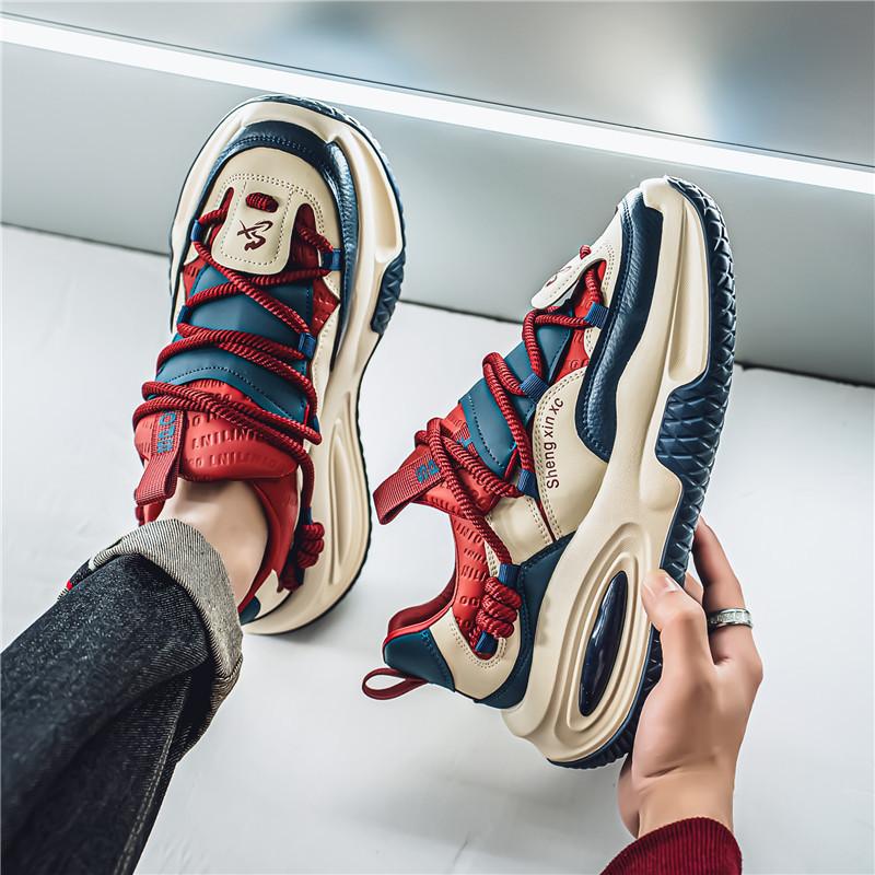 

Men s shoes 2024 new autumn and winter youth trend versatile year leisure sports running thick-soled wear-resistant men s dad shoes 44
