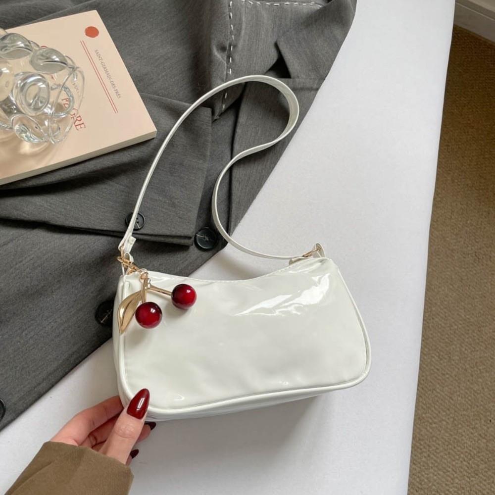Korean Style Crossbody Bag PU Leather Underarm Purse Casual Women Shoulder Bag Daily