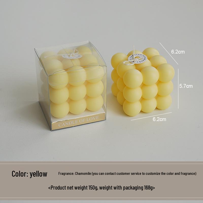 Handmade Scented Cube Candle Gifts - Creative Atmosphere Ornaments for Birthdays