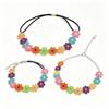 Stretchy Band Crochet Flower Headband Cute Colorful Design Comfortable Fit for Teen Girls Summer Sports Outdoor Activities