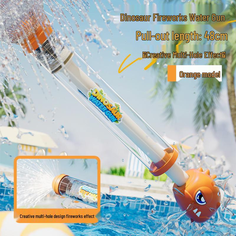 Summer Beach Dinosaur Fireworks Water Gun: Spinning Sprayer for Water Fights