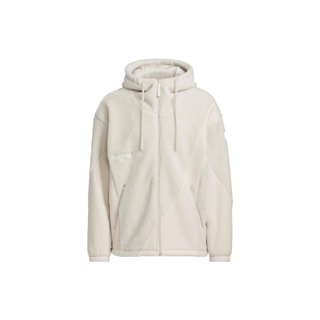 Adidas Lounge Jacket With Logo Patch Men Jackets Clear-Brown IP4974