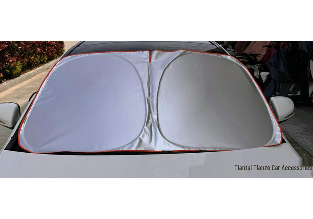 Foldable Silver-Coated Windshield Sunshade: Sun Protection & Heat Insulation