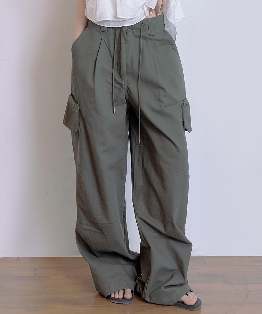 Tetemochi Wide Cargo Pants (Khaki)