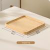 Japansk Stil Bamboo Träbricka: Rektangulär & Rund Middags- och Snackstallrik för Te, Frukt, Nordisk Display