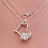 Love Butterfly Pendant Necklace, Ladies Couple Simple Luxury Banquet Wedding Birthday Jewelry Gift