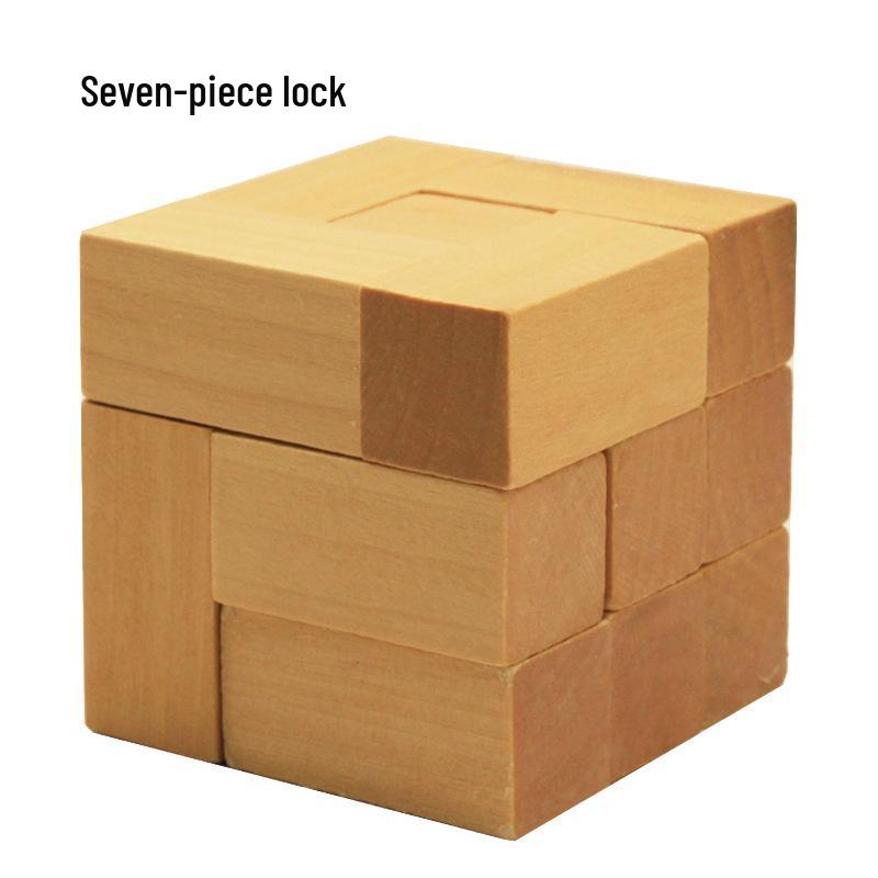 100-Piece Kongming Lock Wooden Puzzle Set for Kids and Adults