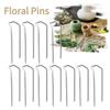 100pcs Metal Floral Pins, 1.81 Inch U Pins for Crafts, Flower Pins Greening Pins, Plant Pins for Indoor Plants, DIY Craft Projects Bouquet