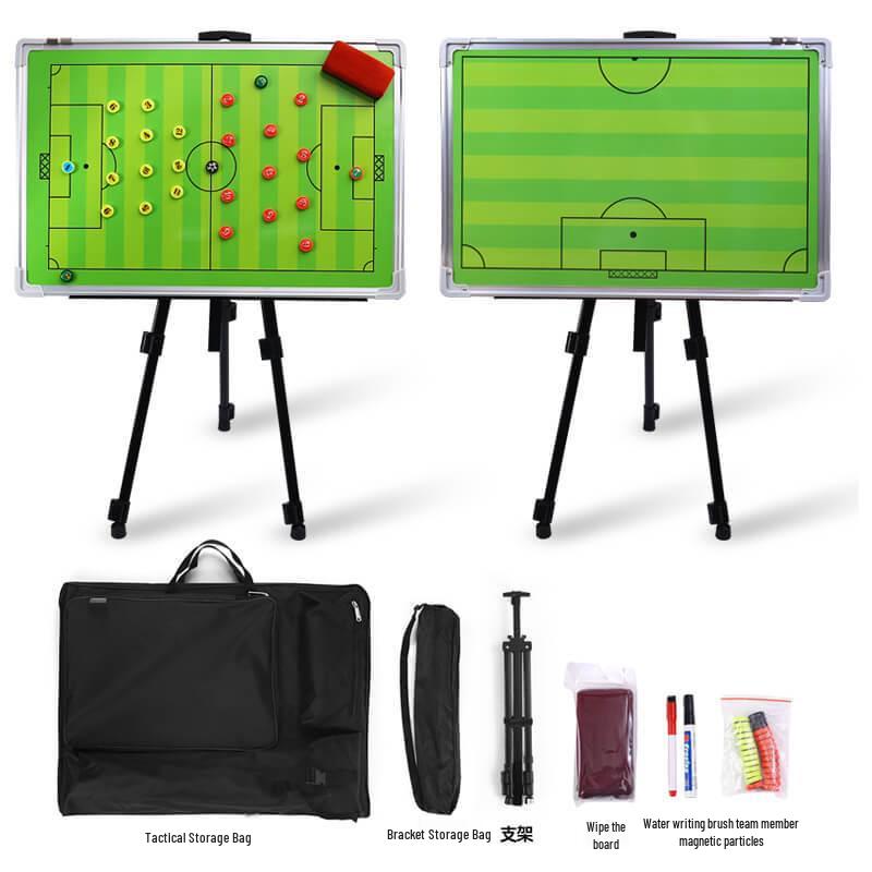 Large Magnetic Aluminum Floor Stand Tactics Board for Coaches with Pen and Eraser