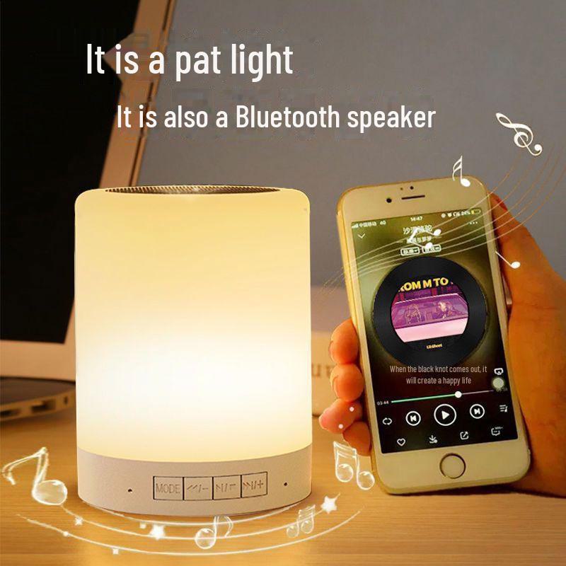 

Эксклюзивная Bluetooth-колонка для молодоженов: Умная лампа и ночник для сна с голосовым управлением Colorful Pat Lamp [Wireless Bluetooth Speaker] белый