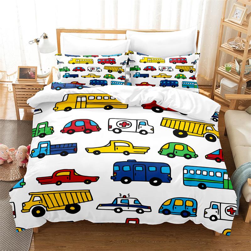 

Cartoon Helicopter, Car Down Quilt Suit Youth King Quilt Cover Fashion Boy Bedding Set Children Bedding Set EU single(135x200cm)