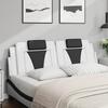 Headboard Cushion Viana White and Black 160 Cm Artificial Leather