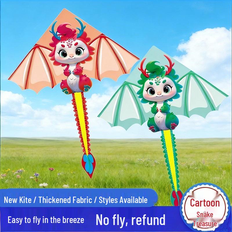Weifang Snake Treasure Cartoon Kite - Easy-to-Fly for Adults & Kids