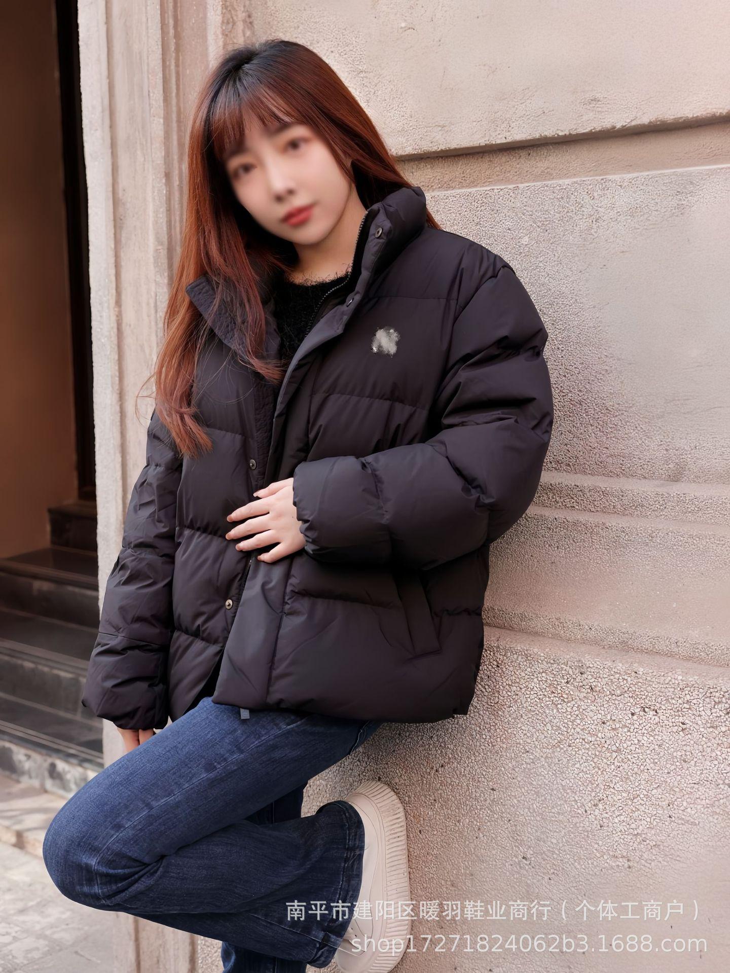 Унисекс пуховик с воротником-стойкой MLB 2025: Маленький логотип, Теплый, Морозостойкий, Ветрозащитный. XXL