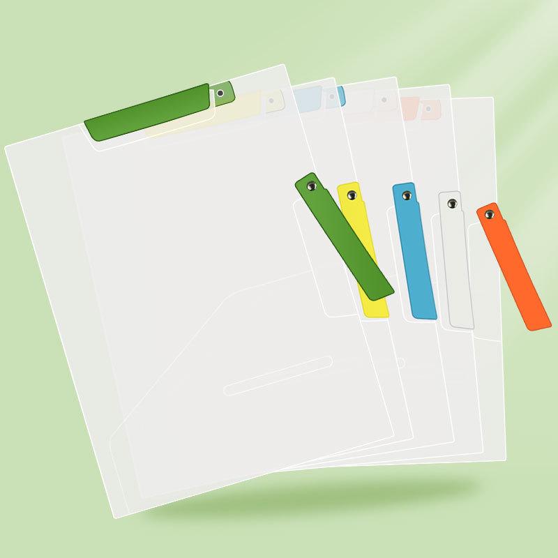 A3 File Organizer with Rotating Pull Rod Clips and Storage Pull-out Rod