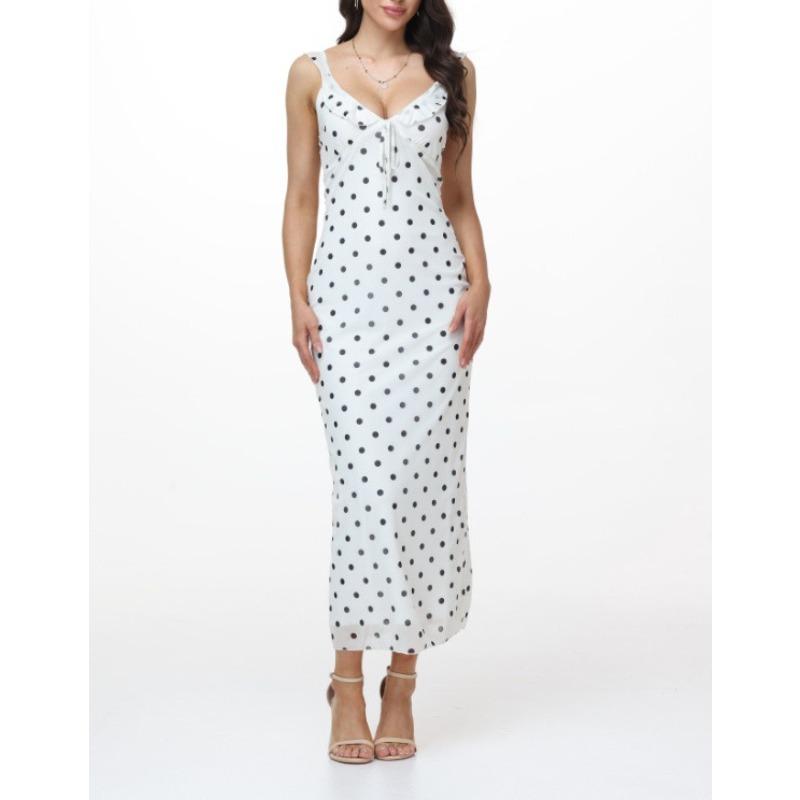 Summer Flower Printed Women's Sexy Low Cut Dress Sleeveless Backless Slim Sling Dresses Beach Vacation Lady Vestidos