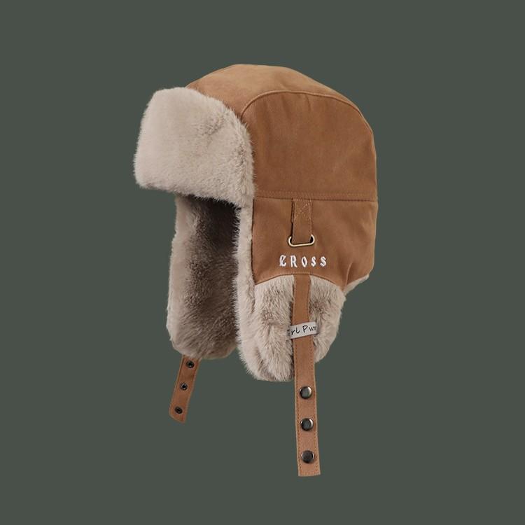 

Зимова товста тепла універсальна шапка для жіночого катання на велосипеді на відкритому повітрі One Size коричневий