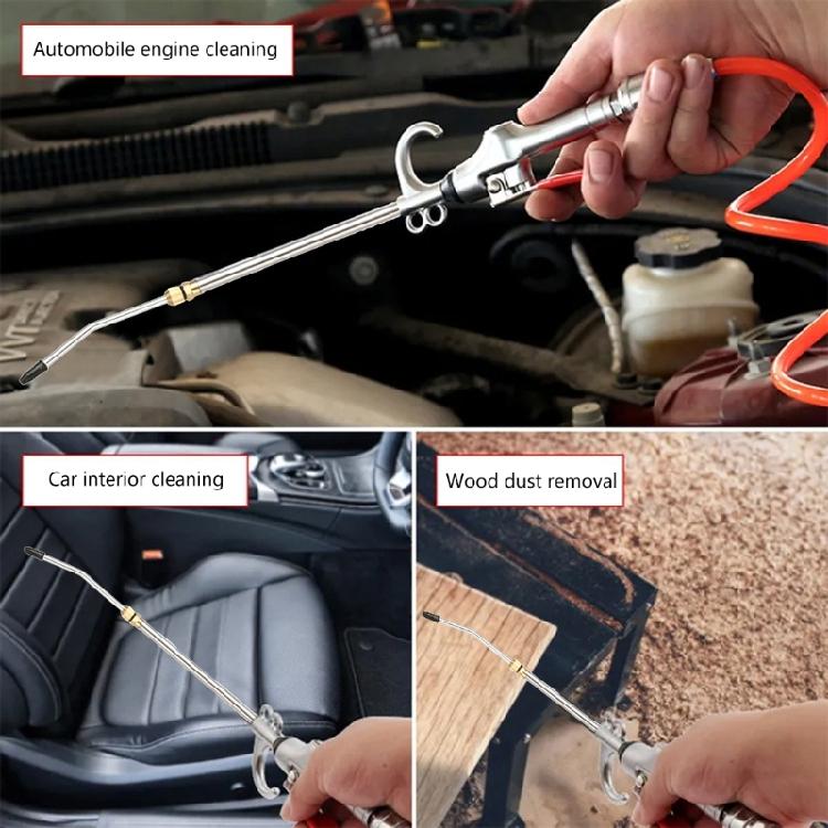 Industrial High Pressure Air Blow Guns 360 Rotate Retractable Cleaning Guns Tool