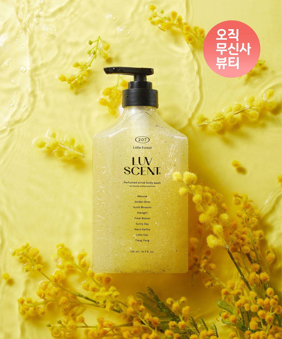 Little Forest Mimosa Scent Scrub Body Wash 500ml