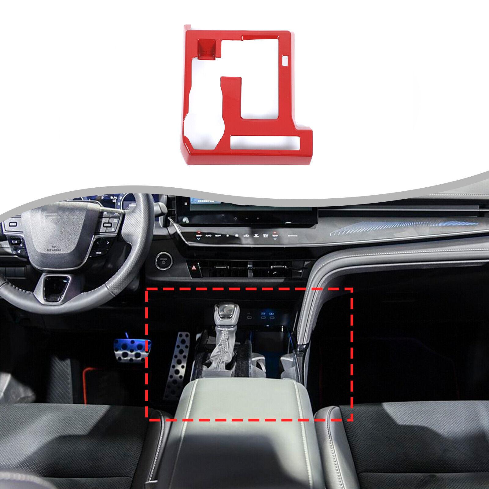 Red Center Console Gear Shift Panel Trim Cover For Toyota Tacoma 2024+