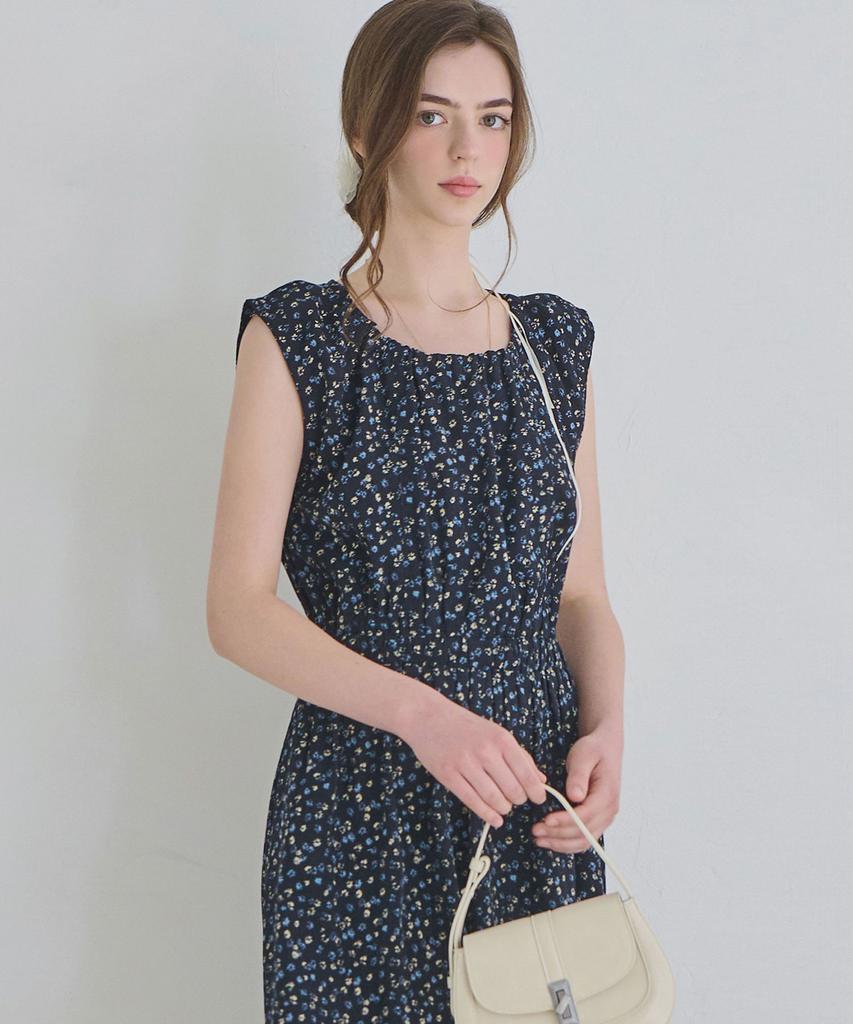 Lucida Floral Maxi Dress - Navy