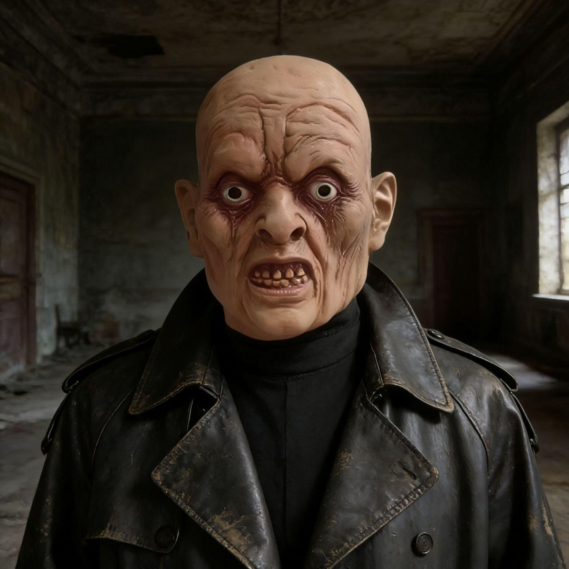 Servant Villain Mask Halloween Horror Mask Latex Headgear Mask Servant and villain