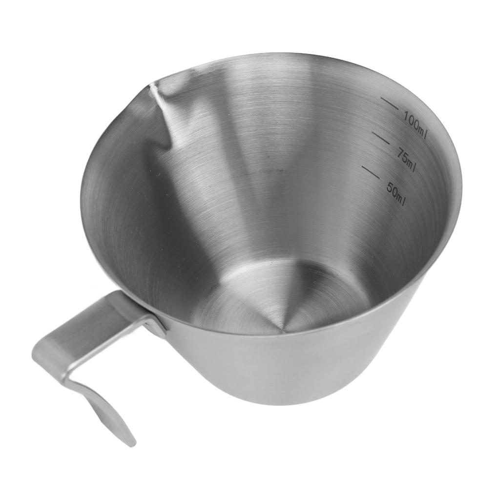 Coffee Measuring Cup Professional 304 Stainless Steel Coffee Pouring Cup with Handle for Kitchen Coffee Shop Home