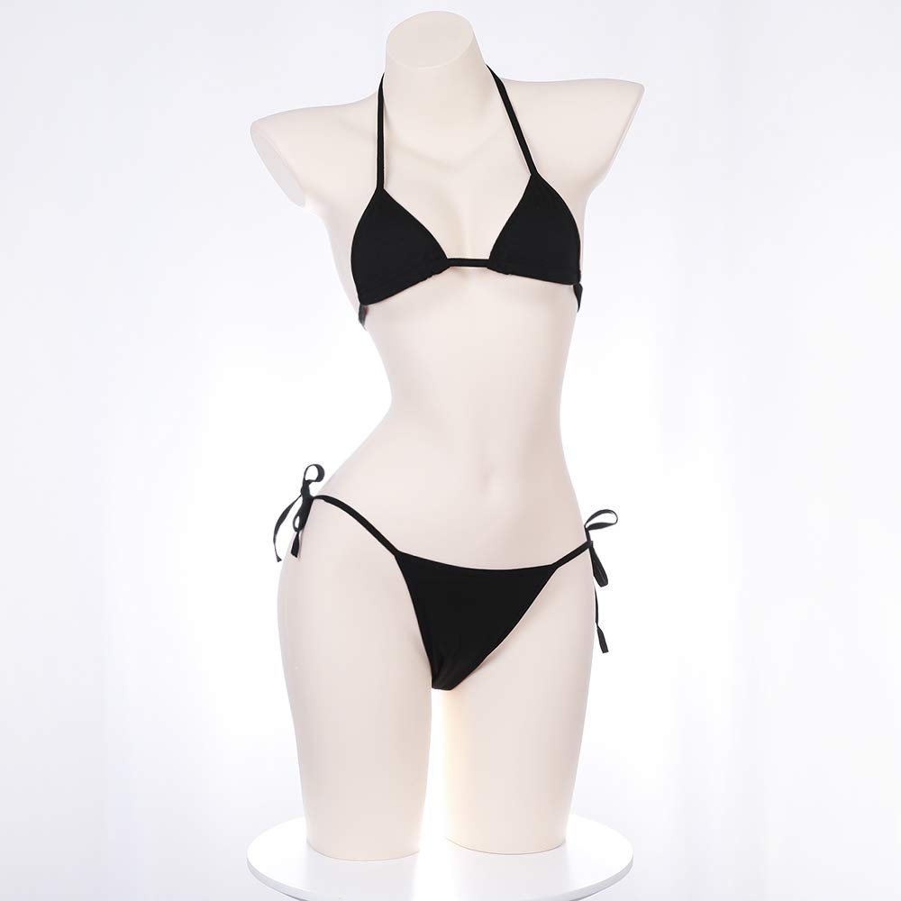 Bikini Cosplay Sexy Mâneci Lungi Topuri Lenjerie Erotică Lenjerie Intimă Erotică Costum Extrem Mini Sutien Costum Micro Bikini Interior Gât Halter 110 Scurt