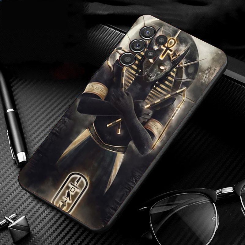 

Phone Case For samsung S25 S24 S23 S22 S21 S20 Ultra S20 S22 S21 S10E S20 FE S24 Plus Egypt Nefertiti Anubis Ankh Pharaoh Shell S20 FE
