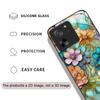 Luksusowe Szklane Etui Hartowane z Teksturą Kwiatowego Marmuru do Motorola Moto G85 G84 G75 G55 Edge 50 Fusion 40 Neo 30 Pro