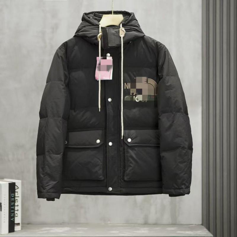 Winter Streetwear Hooded Cotton Puffer Jacket Loose Fit Couples Coat Teens