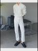 Men's Trendy Cable Knit Zipper Sweater: Loose Fit Half Turtleneck Pullover for Autumn and Winter