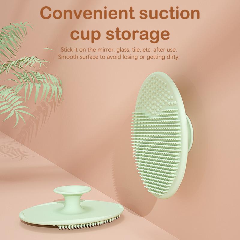 Silicone Shampoo Brush For Baby Infant Bathing Soft Silicone Kids Children Shower Brush Head Hair Washing Massage Bath Brushes