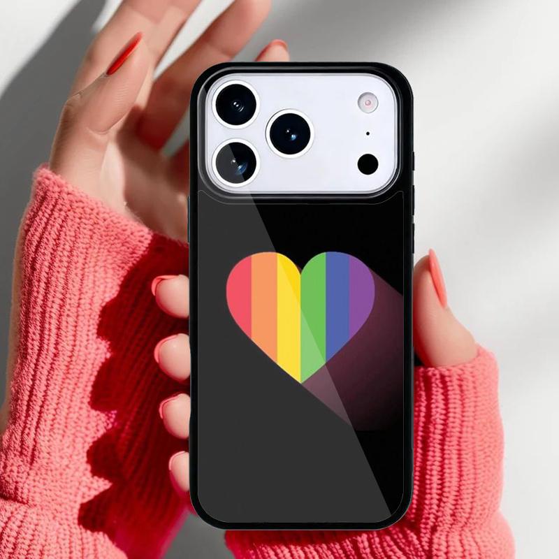 Rainbow Pride Phone Case for iPhone 17 Air 16e 15 14 13 Pro Max Back Cover for 12 11 Pro Coque