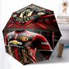 1pz Ombrello Automatico Robusto a 8 Stecche, Ombrello Manchester United Manchester City, Stampato Digitalmente, Ombrello Pieghevole per Uso Esterno in Movimento