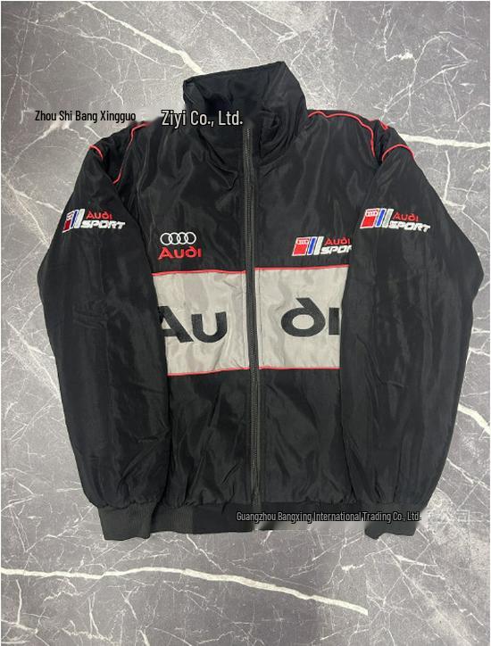 F1 Embroidery Racing & Cycling Suit - Retro American Style Jacket for Men & Women