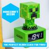 Paladone Minecraft Creeper Alarm Clock - Officially Licensed, In-Game Music & Night Light, for Kids & Tweens, Game Room Accessories