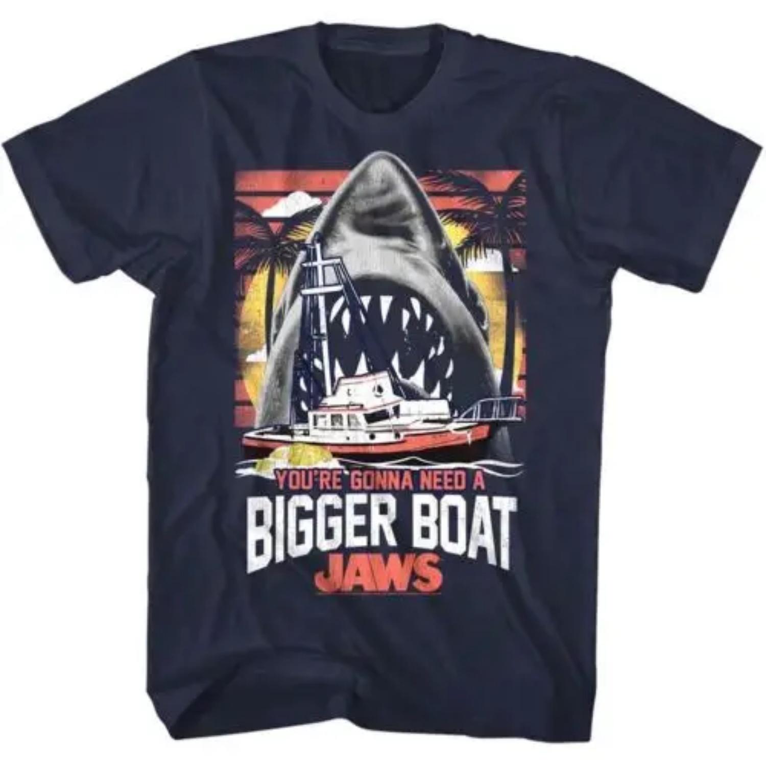 OFFICIAL Jaws Shark Gonna Need a Bigger Boat Men s T-Shirt S чёрный