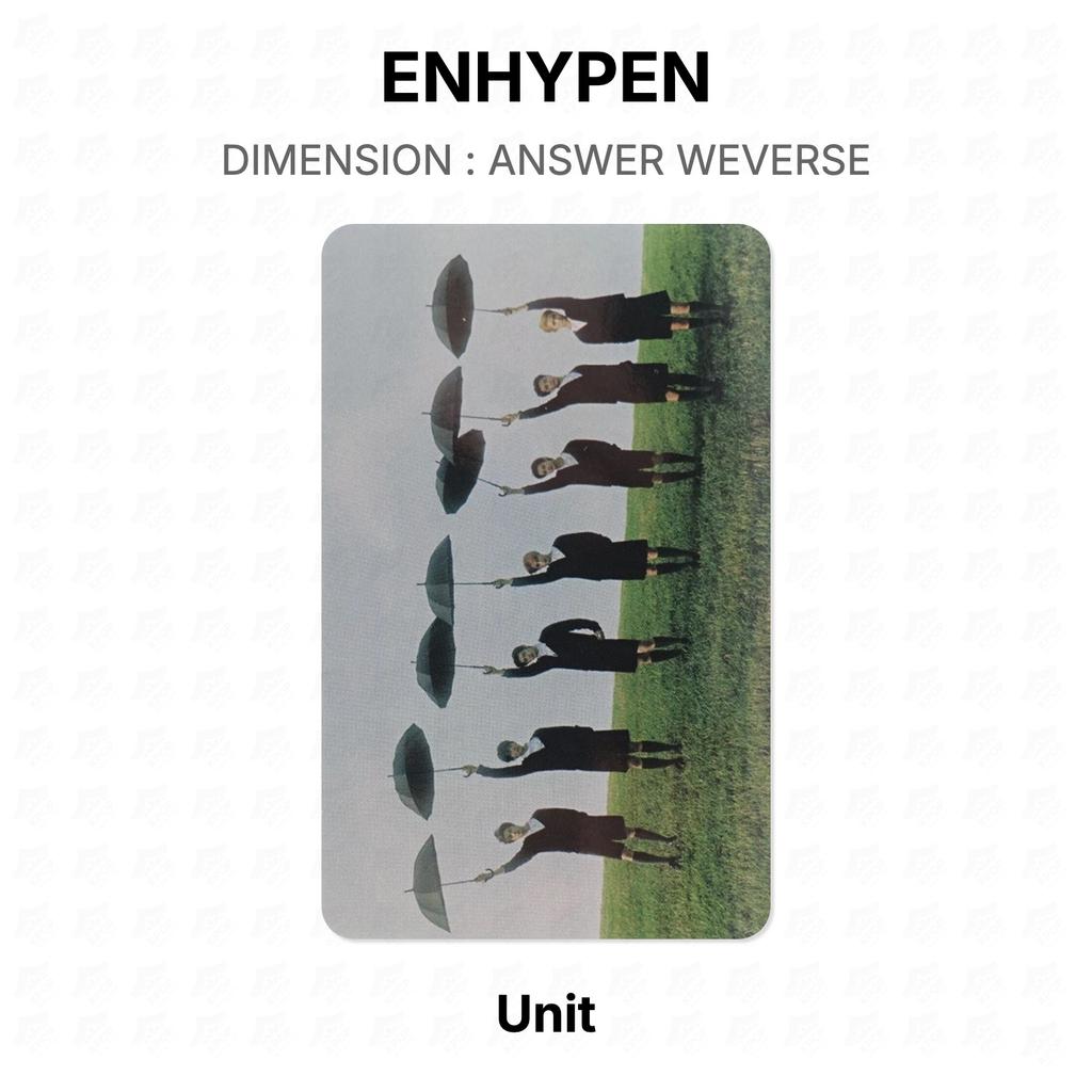 ENHYPEN DIMENSIONE : FOTOCARTA UFFICIALE WEVERSE ANSWER