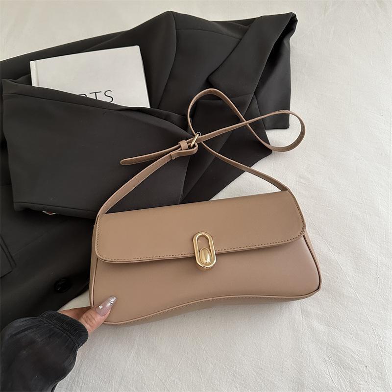 French personality trendy underarm bag 2025 new shoulder bag fashion minimalist style retro elegant foreign style handbag