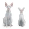 Decorative Static Sphynx Cat Sculpture Canadian Hairless Cat Pvc Toy For Home Decor