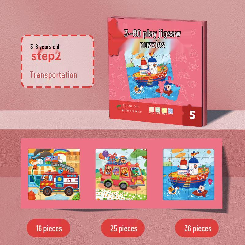 Advanced Magnetic Puzzle Toy for Boys, Ages 3-6: Early Education Jigsaw