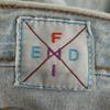 FENDI made in Italy Tapered denim pants 42 Ice blue jeans Women Used